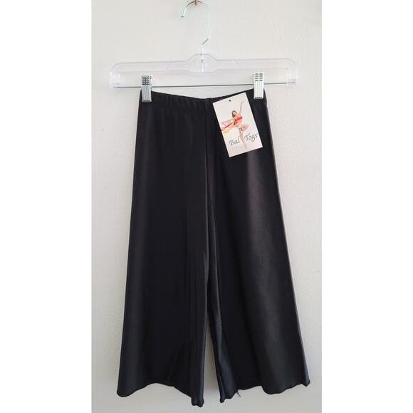 Baltogs Spandex Pull-On Wide Leg Palazzo Culottes Dance Pants Black P NEW - Picture 7 of 7